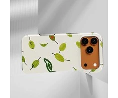 Voltuna Dėklas „Floating Lemon Leaves“ su MagSafe Apple iPhone 13-17 modeliams