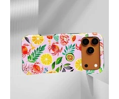 Voltuna Dėklas „Floral Citrus Harmony“ su MagSafe Apple iPhone 13-17 modeliams