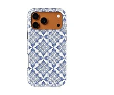 Voltuna Dėklas „Floral Indigo Tapestry“ su MagSafe Apple iPhone 13-17 modeliams