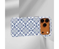Voltuna Dėklas „Floral Indigo Tapestry“ su MagSafe Apple iPhone 13-17 modeliams