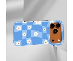 Voltuna Dėklas „Floral Sky Check“ su MagSafe Apple iPhone 13-17 modeliams