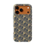 Voltuna Dėklas „Geometric Golden Net“ su MagSafe Apple iPhone 13-17 modeliams
