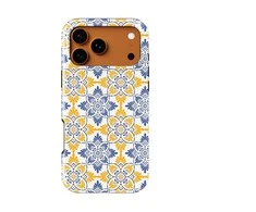 Voltuna Dėklas „Golden Bloom Tilework“ su MagSafe Apple iPhone 13-17 modeliams