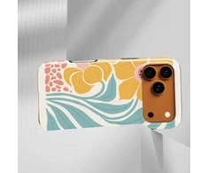 Voltuna Dėklas „Golden Breeze Flower“ su MagSafe Apple iPhone 13-17 modeliams