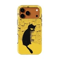 Voltuna Dėklas „Golden Solitude Cat“ su MagSafe Apple iPhone 13-17 modeliams