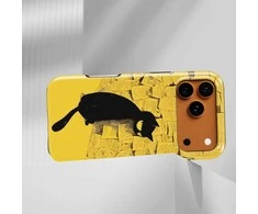 Voltuna Dėklas „Golden Solitude Cat“ su MagSafe Apple iPhone 13-17 modeliams