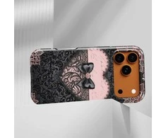 Voltuna Dėklas „Gothic Lace Heart“ su MagSafe Apple iPhone 13-17 modeliams