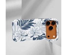 Voltuna Dėklas „Indigo Hibiscus Bloom“ su MagSafe Apple iPhone 13-17 modeliams