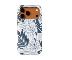 Voltuna Dėklas „Indigo Hibiscus Bloom“ su MagSafe Apple iPhone 13-17 modeliams
