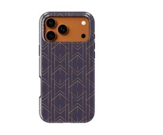 Voltuna Dėklas „Indigo Linear Deco“ su MagSafe Apple iPhone 13-17 modeliams