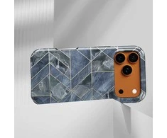 Voltuna Dėklas „Indigo Stone Facets“ su MagSafe Apple iPhone 13-17 modeliams