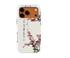 Voltuna Dėklas „Ink Plum Blossom“ su MagSafe Apple iPhone 13-17 modeliams