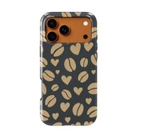 Voltuna Dėklas „Latte Heart Beans“ su MagSafe Apple iPhone 13-17 modeliams