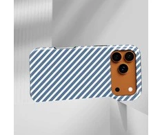 Voltuna Dėklas „Mėlyna Diagonal Stripes“ su MagSafe Apple iPhone 13-17 modeliams
