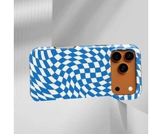 Voltuna Dėklas „Mėlyna Wave Check“ su MagSafe Apple iPhone 13-17 modeliams