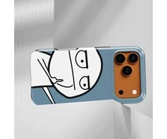 Voltuna Dėklas „Meme Middle Finger“ su MagSafe Apple iPhone 13-17 modeliams