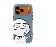 Voltuna Dėklas „Meme Middle Finger“ su MagSafe Apple iPhone 13-17 modeliams