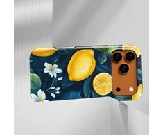 Voltuna Dėklas „Midnight Lemon Bloom“ su MagSafe Apple iPhone 13-17 modeliams