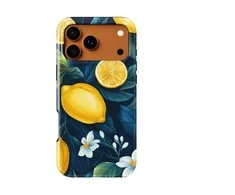 Voltuna Dėklas „Midnight Lemon Bloom“ su MagSafe Apple iPhone 13-17 modeliams