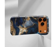 Voltuna Dėklas „Midnight Marble Storm“ su MagSafe Apple iPhone 13-17 modeliams