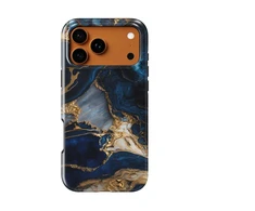 Voltuna Dėklas „Midnight Marble Storm“ su MagSafe Apple iPhone 13-17 modeliams