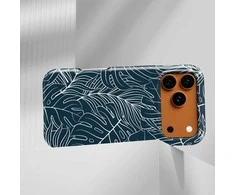 Voltuna Dėklas „Midnight Outline Foliage“ su MagSafe Apple iPhone 13-17 modeliams