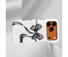 Voltuna Dėklas „Midnight Satin Bow“ su MagSafe Apple iPhone 13-17 modeliams