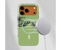 Voltuna Dėklas „Minimal Touch Žalias“ su MagSafe Apple iPhone 13-17 modeliams