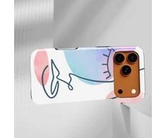 Voltuna Dėklas „Minimalist Face Flow“ su MagSafe Apple iPhone 13-17 modeliams