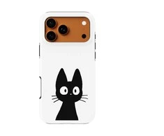 Voltuna Dėklas „Minimalist Juodas Cat Pop“ su MagSafe Apple iPhone 13-17 modeliams