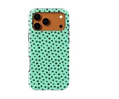 Voltuna Dėklas „Mint Polka Pop“ su MagSafe Apple iPhone 13-17 modeliams