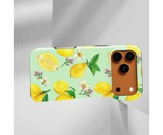 Voltuna Dėklas „Minty Lemon Garden“ su MagSafe Apple iPhone 13-17 modeliams