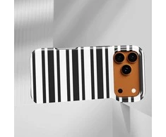 Voltuna Dėklas „Monochrome Bars“ su MagSafe Apple iPhone 13-17 modeliams
