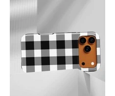 Voltuna Dėklas „Monochrome Picnic Check“ su MagSafe Apple iPhone 13-17 modeliams