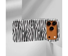 Voltuna Dėklas „Monochrome Zebra Flow“ su MagSafe Apple iPhone 13-17 modeliams