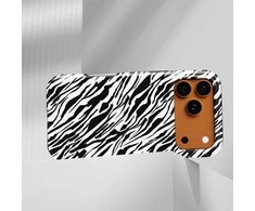 Voltuna Dėklas „Monochrome Zebra Waves“ su MagSafe Apple iPhone 13-17 modeliams