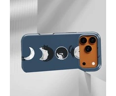 Voltuna Dėklas „Moonlit Feline Phases“ su MagSafe Apple iPhone 13-17 modeliams