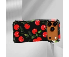 Voltuna Dėklas „Naktinis Vyšnių Švytėjimas“ su MagSafe Apple iPhone 13-17 modeliams