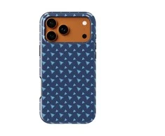 Voltuna Dėklas „Navy Mini Triangles“ su MagSafe Apple iPhone 13-17 modeliams