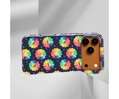 Voltuna Dėklas „Neon Bloom Garden“ su MagSafe Apple iPhone 13-17 modeliams