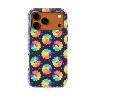 Voltuna Dėklas „Neon Bloom Garden“ su MagSafe Apple iPhone 13-17 modeliams