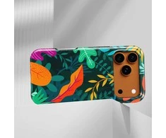 Voltuna Dėklas „Neon Rainforest Vibe“ su MagSafe Apple iPhone 13-17 modeliams