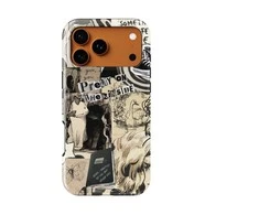 Voltuna Dėklas „Noir Doodle Chaos“ su MagSafe Apple iPhone 13-17 modeliams