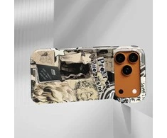 Voltuna Dėklas „Noir Doodle Chaos“ su MagSafe Apple iPhone 13-17 modeliams