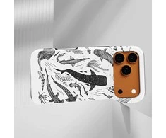Voltuna Dėklas „Ocean Predators Etching“ su MagSafe Apple iPhone 13-17 modeliams