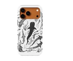 Voltuna Dėklas „Ocean Predators Etching“ su MagSafe Apple iPhone 13-17 modeliams