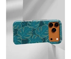 Voltuna Dėklas „Ocean Teal Monstera“ su MagSafe Apple iPhone 13-17 modeliams