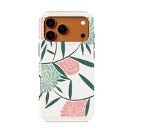 Voltuna Dėklas „Pastel Botanical Lines“ su MagSafe Apple iPhone 13-17 modeliams