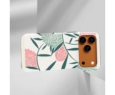 Voltuna Dėklas „Pastel Botanical Lines“ su MagSafe Apple iPhone 13-17 modeliams
