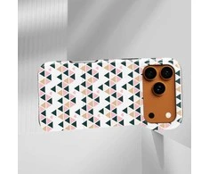 Voltuna Dėklas „Pastel Triangle Grid“ su MagSafe Apple iPhone 13-17 modeliams